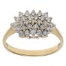 18ct Yellow Gold 0.50ct Brilliant Cut Diamond Cluster Ring
