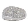 18ct White Gold Diamond Pave Set Ring by Anya Belle