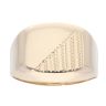 14ct Yellow Gold Patterned Signet Ring