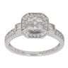 Vera Wang 18ct white Gold 0.80ct Brilliant, Baguette and Princess Cut Diamond Cluster Ring
