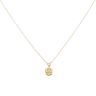 18ct Yellow Gold 0.10ct Diamond Solitaire Pendant And Chain 18"