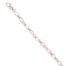 9ct White Gold Cubic Zirconia Infinity Bracelet 7"