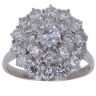 18ct White Gold 2.75ct Brilliant Cut Diamond Cluster Ring