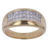 18ct Yellow Gold 1.00ct Princess Cut Diamond Cluster Ring