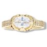 9ct Yellow Gold Oval Cubic Zirconia Ring