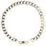 9ct Yellow Gold Curb Bracelet 8"
