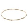 14ct Yellow Gold 0.15ct Brilliant Cut Diamond Bamboo Bangle
