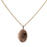 9ct Yellow and White Gold Floral Locket and Chain 24"