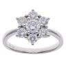 18ct White Gold 1.26ct Brilliant Cut Diamond Daisy Cluster Ring