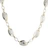 14ct Yellow and White Gold Greek Key Disc Chain 22"