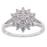 Silver Cubic Zirconia Cluster Ring By Icesia