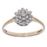 9ct Yellow Gold 0.20ct Brilliant Cut Diamond Cluster Ring