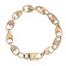 9ct Yellow Gold Cubic Zirconia Tulip Bracelet 6"