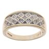 9ct Yellow Gold 0.15ct Brilliant Cut Diamond Fancy Ring