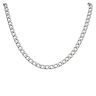 Unique & Co Stainless Steel Matte And Polished Curb Chain 20"