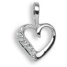 9ct White Gold 0.025ct Diamond Pendant