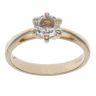 9ct Yellow Gold Cubic Zirconia Solitaire Ring