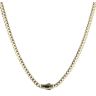 14ct Yellow Gold Monaco Classic Plain Lock Curb Chain 22"