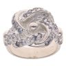 Silver Cubic Zirconia Knot Ring
