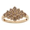 9ct Yellow Gold 1.00ct Brilliant Cut Diamond Cluster Ring