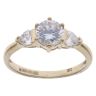 9ct Yellow Gold Cubic Zirconia Solitaire Ring