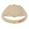 9ct Yellow Gold Patterned Shield Signet Ring