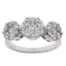 18ct White Gold 1.30ct Brilliant Cut Diamond Cluster Ring