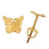 22ct Yellow Gold Butterfly Stud Earrings