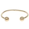 9ct Yellow Gold Plain Torque Bangle
