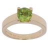 18ct Yellow Gold Peridot Single Stone Ring