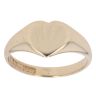 9ct Yellow Gold Patterned Heart Signet Ring