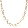 9ct Yellow Gold Patterned and Plain Belcher Chain 24"