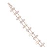 9ct White Gold Cubic Zirconia Fancy Bracelet 7"