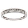 9ct White Gold 0.25ct Brilliant Cut Diamond Half Eternity Ring