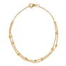22ct Yellow Gold Duo Strand Beaded Bracelet 7"