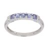 9ct White Gold Tanzanite Five Stone Ring