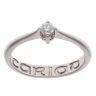 9ct White and Rose Gold 0.10ct Diamond Solitaire Clogau Ring
