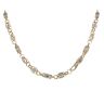 14ct Yellow And White Gold Greek Key Chain 24"