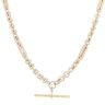 9ct Yellow Gold Patterned Fancy T-Bar Chain 22"