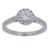 Platinum 0.75ct Brilliant Cut Diamond Cluster Ring