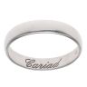 9ct White Gold Cariad Clogau Wedding Band 4.7mm