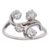 9ct White Gold 1.25ct Brilliant Cut Diamond Fancy Ring