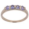 9ct Yellow Gold Tanzanite Four Stone Ring