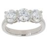 Platinum 2.50ct Brilliant Cut Diamond Trilogy Ring