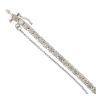 9ct White Gold 8.89ct Brilliant Cut Diamond Bracelet 7"
