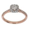 18ct Rose Gold 0.51ct Brilliant Cut Diamond Cluster Ring