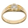 18ct Yellow Gold 0.80ct Diamond Signet Ring