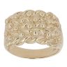 9ct Yellow Gold Four Row Keeper Ring