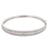 9ct White Gold 5.00ct Brilliant Cut Diamond Bangle