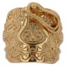 Sterling Silver Gold Plated Saddle Ring